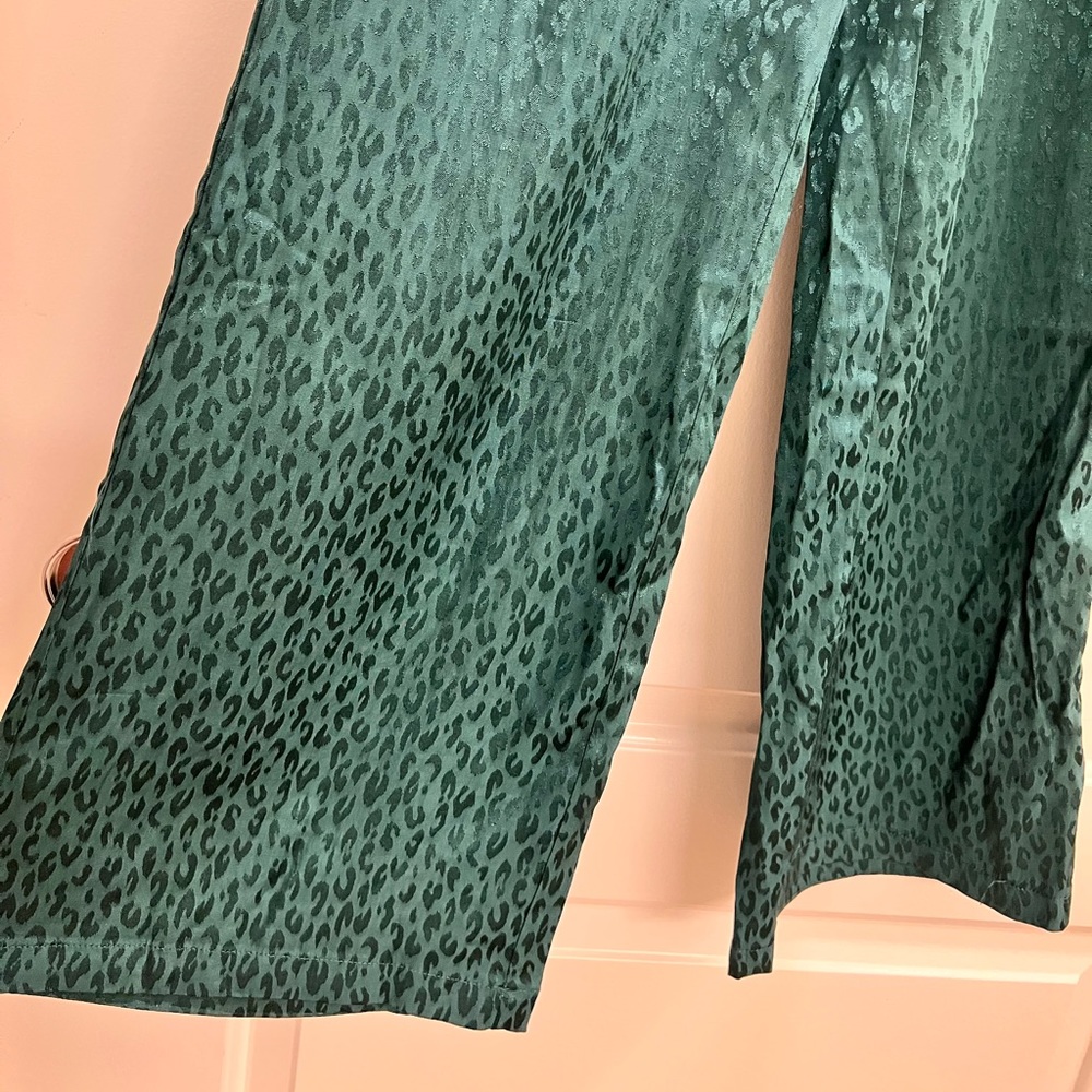 NWT L Space Leopard Harlow Wide Leg Pant in Ultramarine - Picture 8 of 10